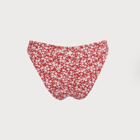 Berlook Red O-Ring Floral Bikini Bottom ONLY 33 - Picture 4 of 7